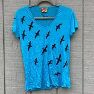 Tory Burch Sequin Seagull or Raven Tee